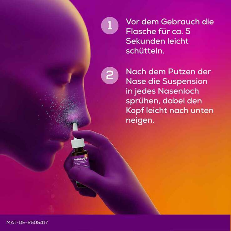 NasAllegra 137 µg/50 µg pro Sprühstoß Nasenspray, 23 g
