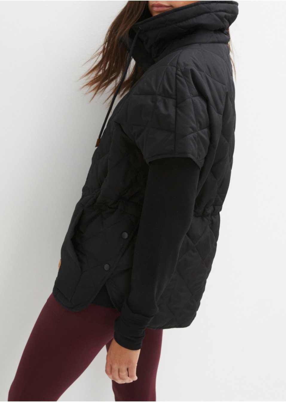 Veste sans manches matelassée fonctionnelle oversize