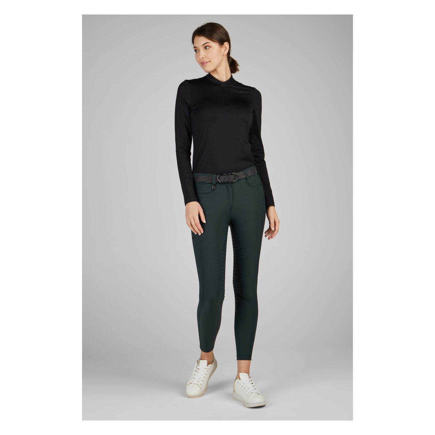 PIKEUR Athleisure Gesäßeinsatz-Reithose Romy - dark green