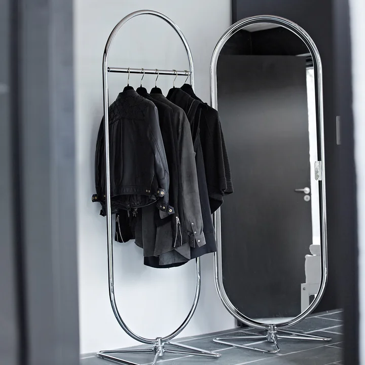 Verpan - System 1-2-3 Spiegel H 169 cm, chrom
