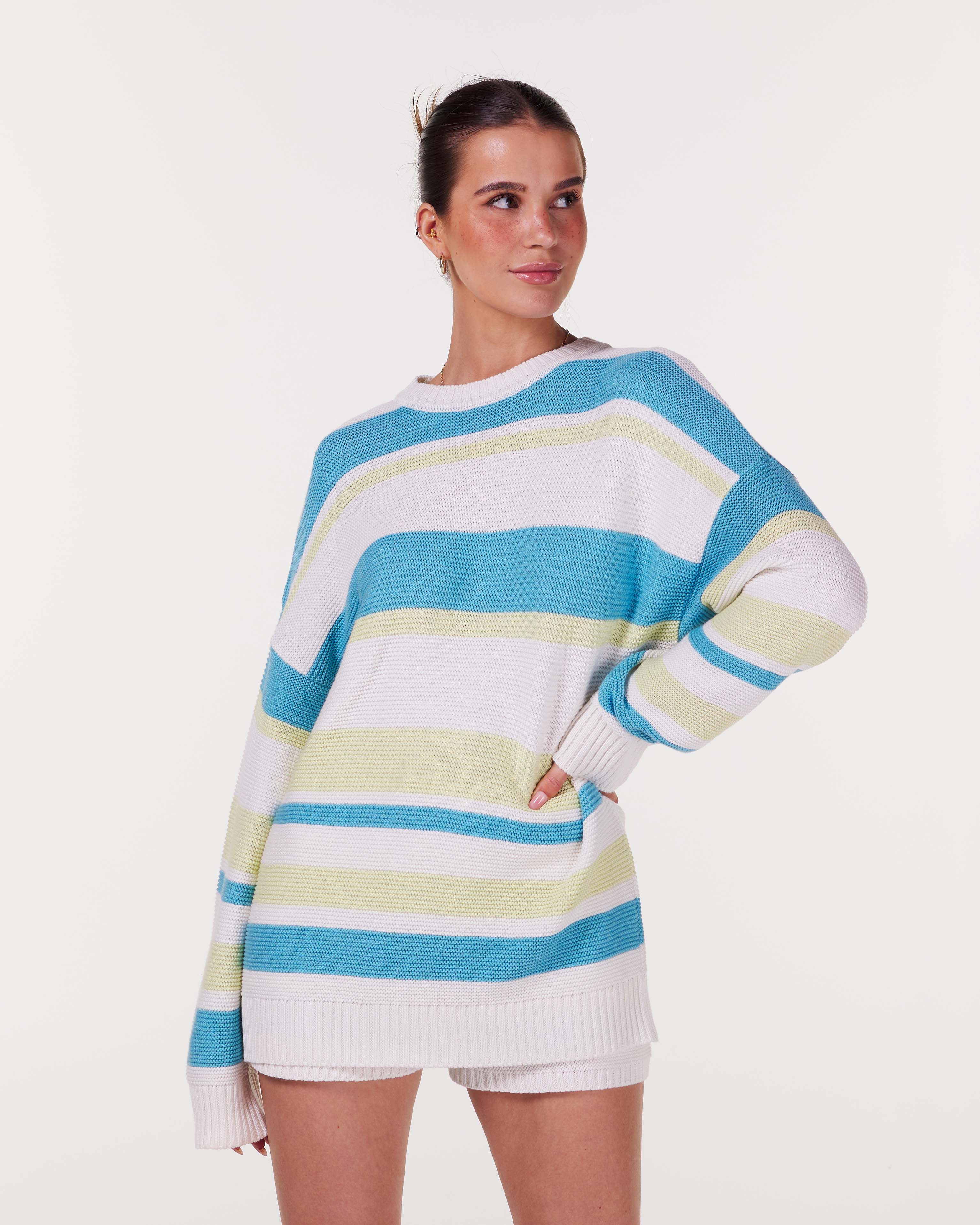 Bumpro SETT Sundazed Striped Knit Spirello Blue Moon