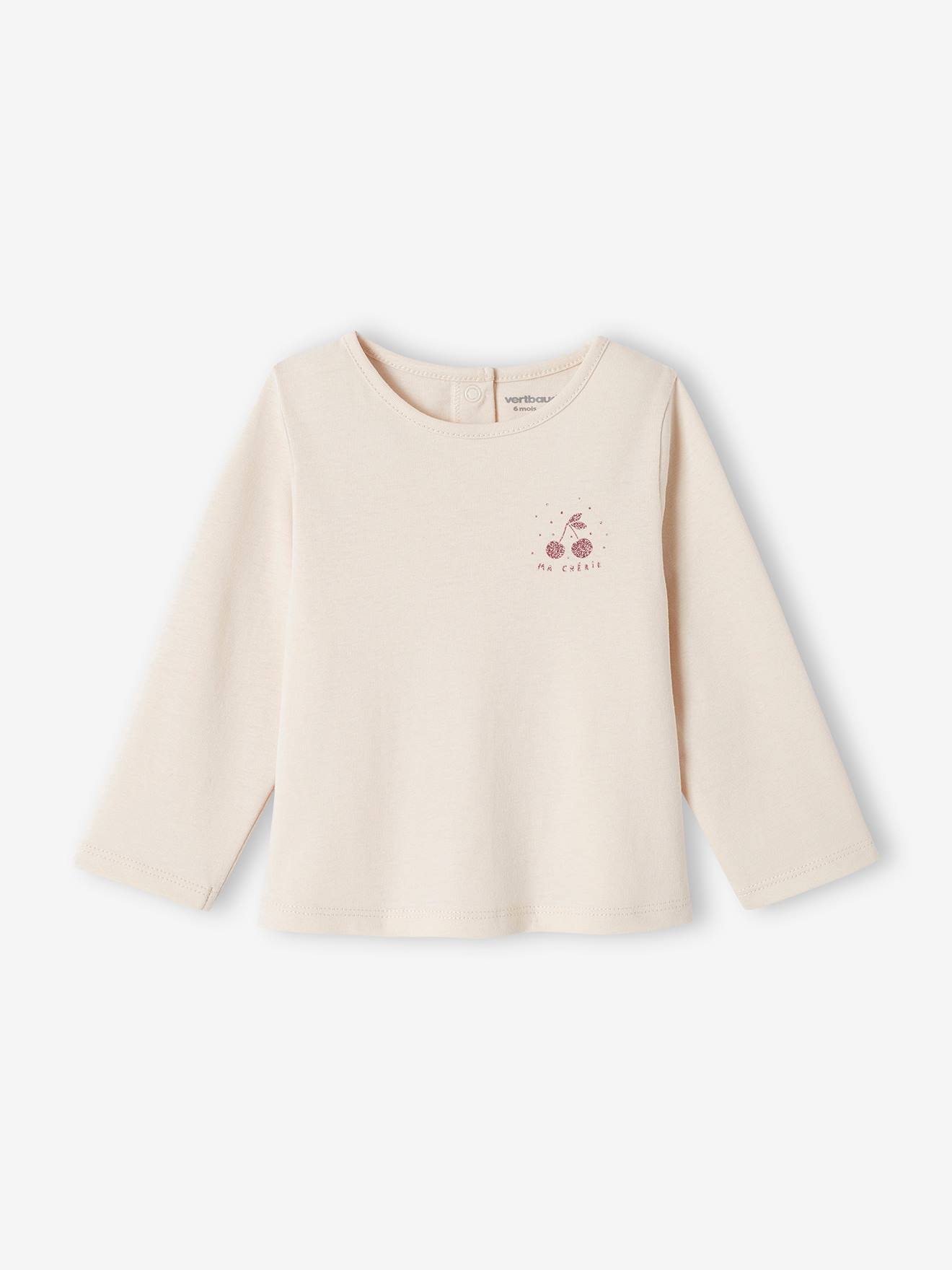Camiseta de manga comprida para bebê