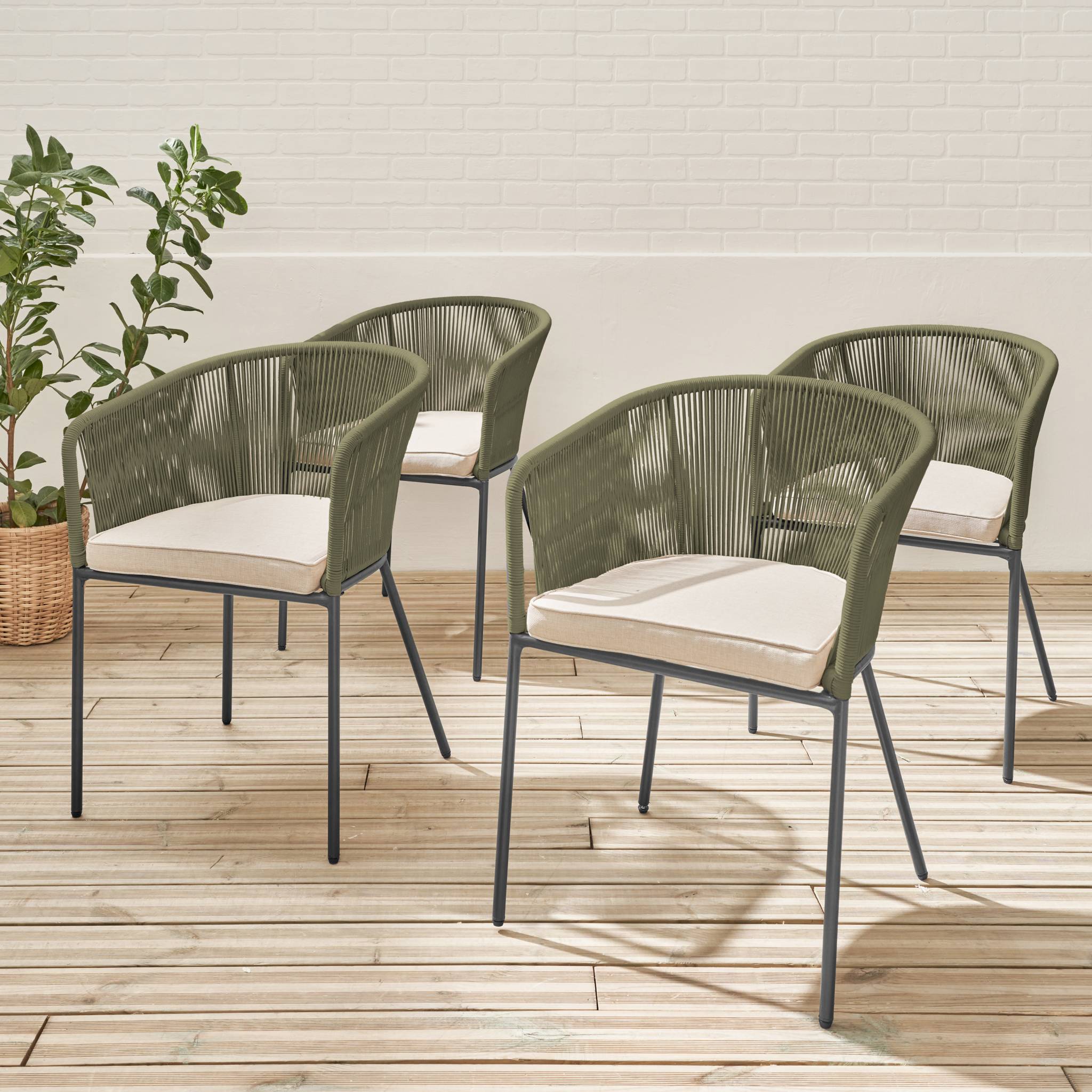 sweeek - Tuinstoelen, set van 4