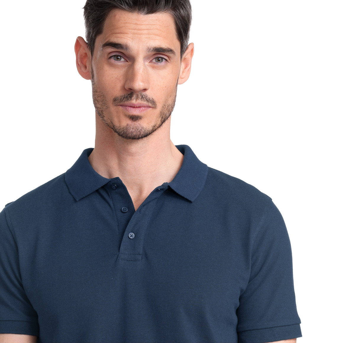 VanVaan Herren Poloshirt in Piqué-Qualität blau