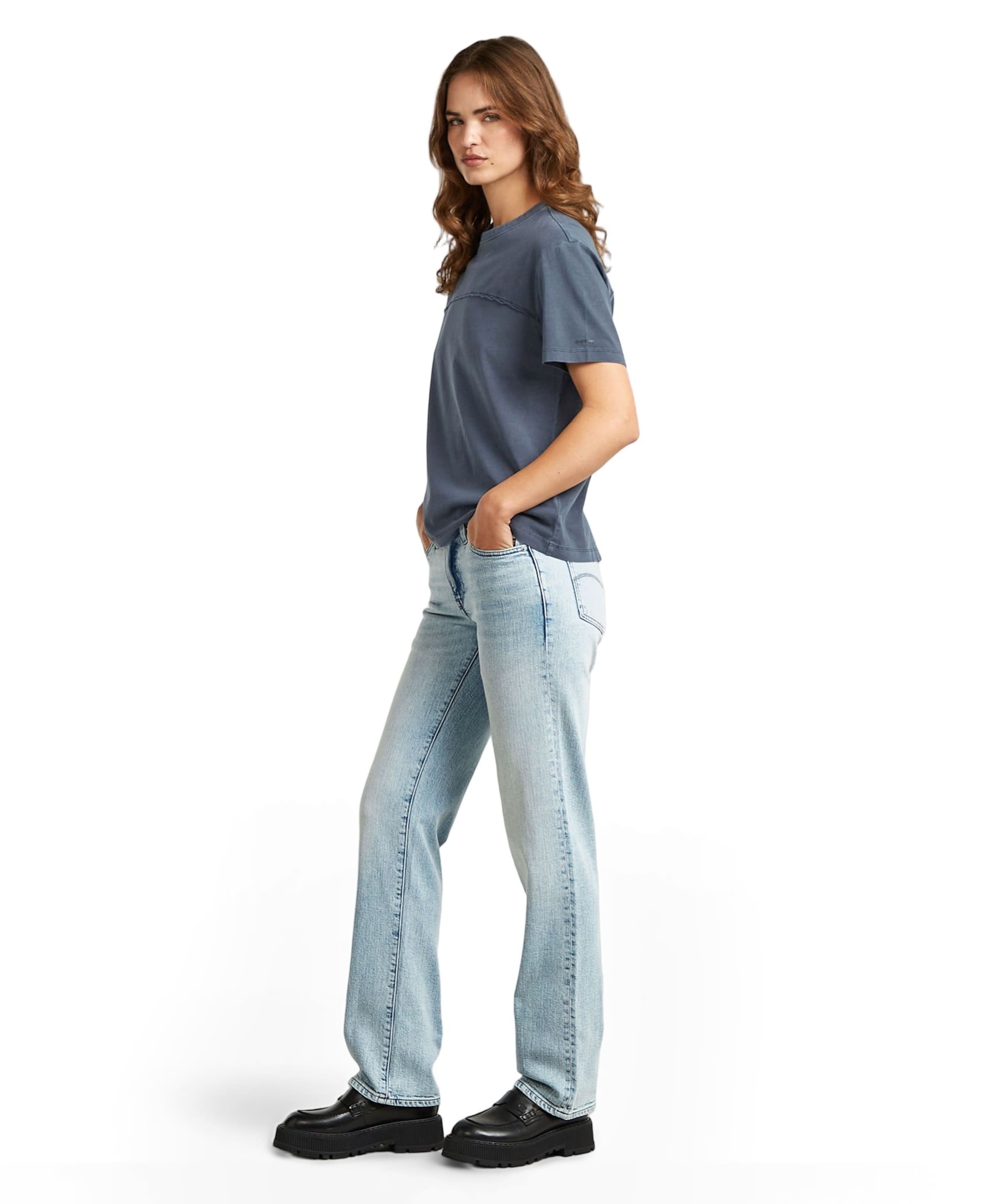 G-Star Raw G-Straight Wmn dames jeans blauw