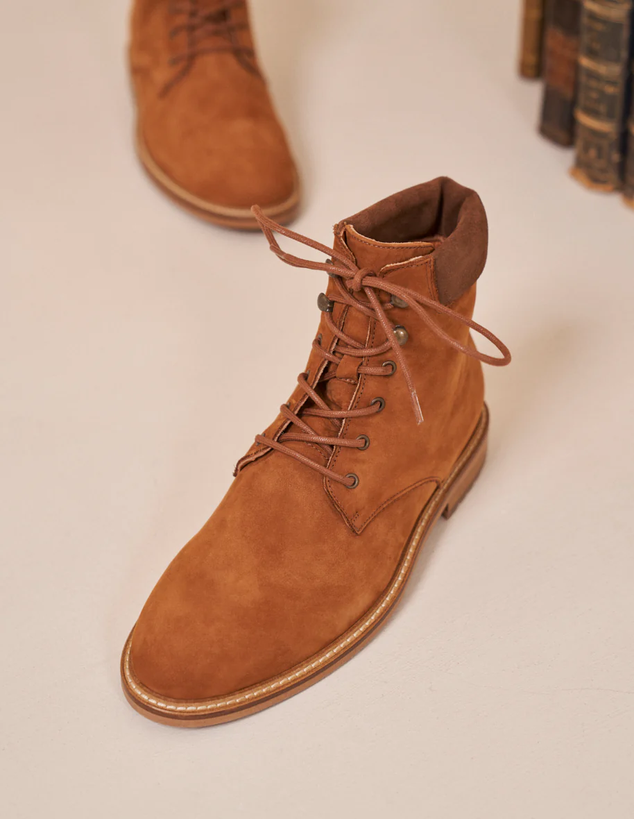 Bottines Gaston - Nubuck ambre