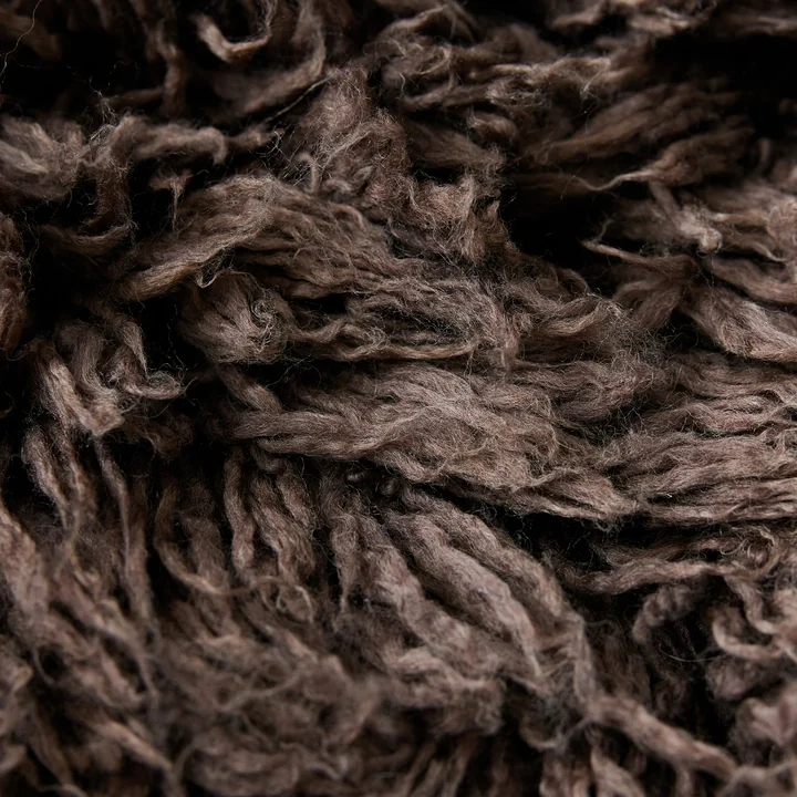 HKliving - Fluffy Teppich, 200 x 300 cm, espresso
