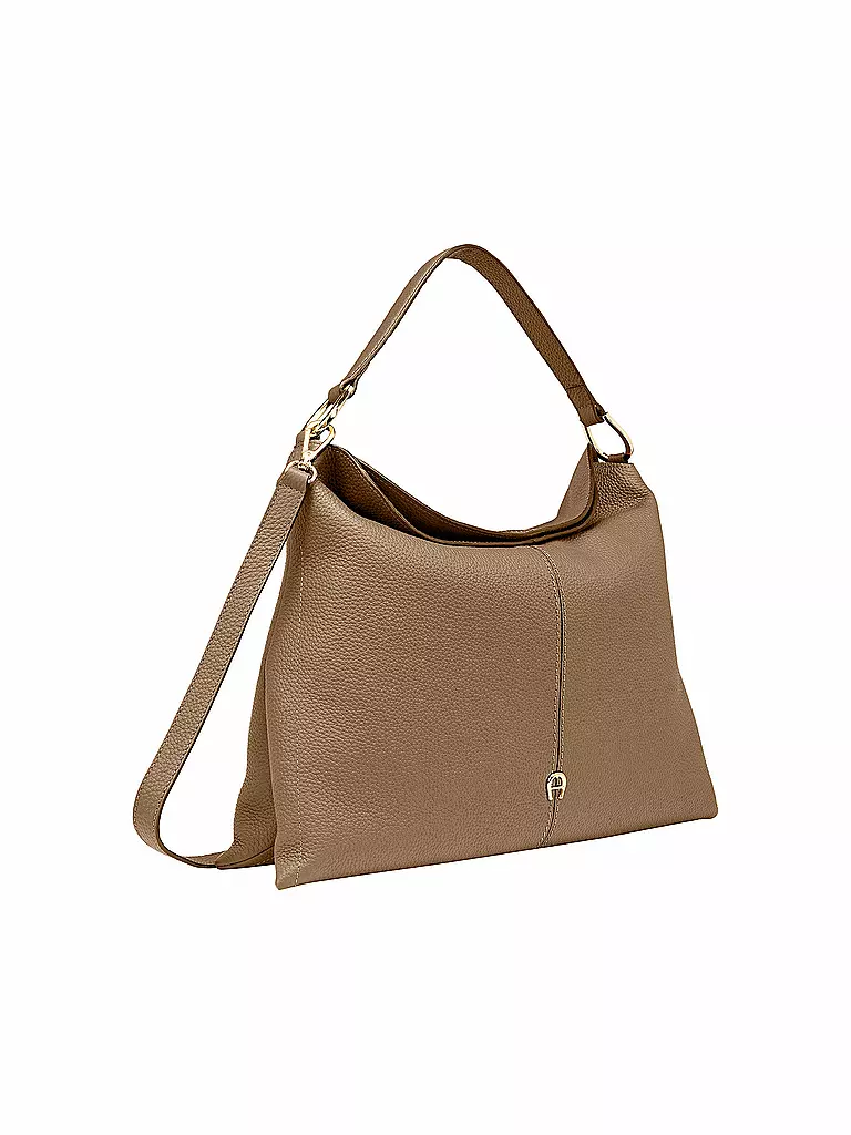 AIGNER Ledertasche - Hobo SAVANNAH Large beige