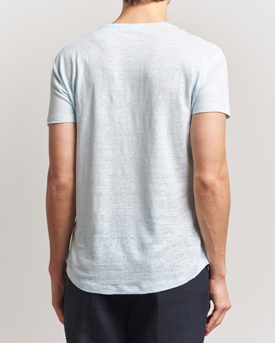 Orlebar Brown OB Linen T-Shirt Springwater Blue