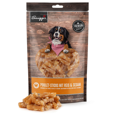 Snuggis Hundeleckerli Poulet Stick Reis & Sesam 600g