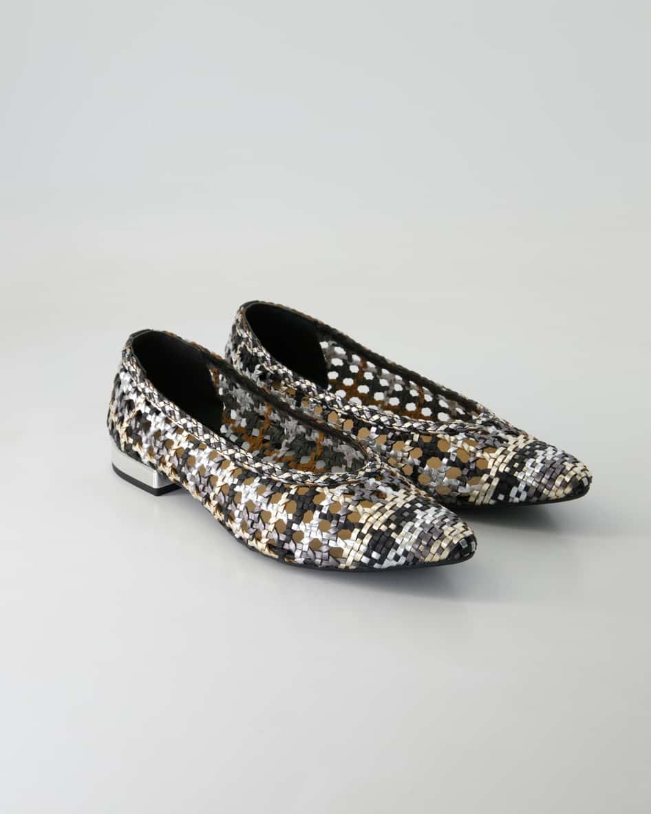 Gioseppo Westerly Ballerinas in Silber