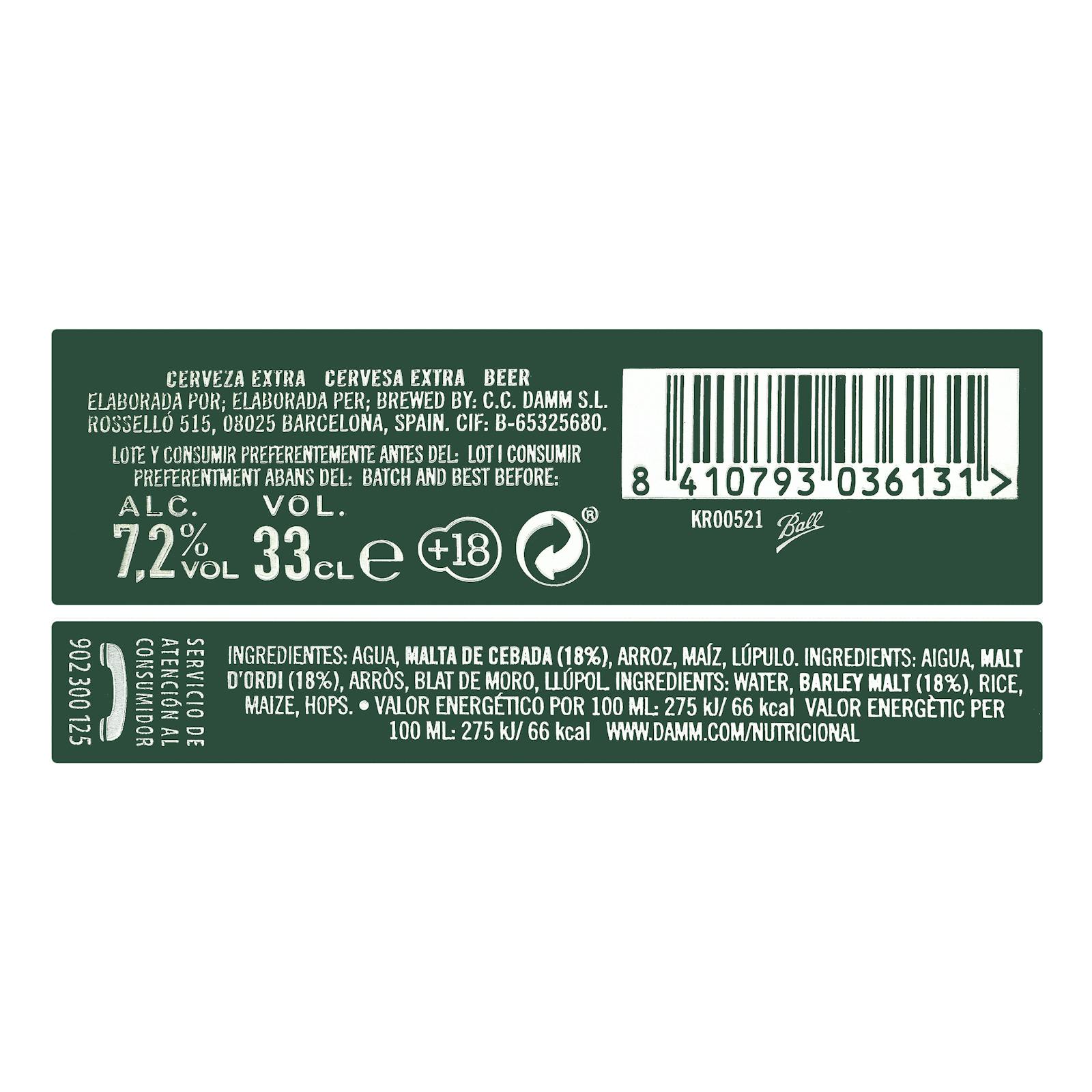 Bière double malt Voll-Damm