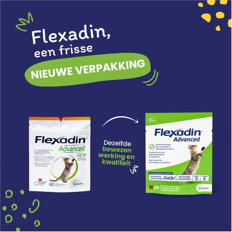 Flexadin Advanced Cat 30 stuks - Gewricht-Supplement - 24.6 g
