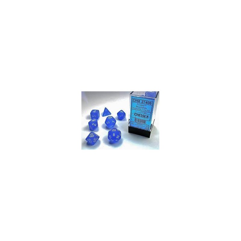 7 dés * givrés * BLEU