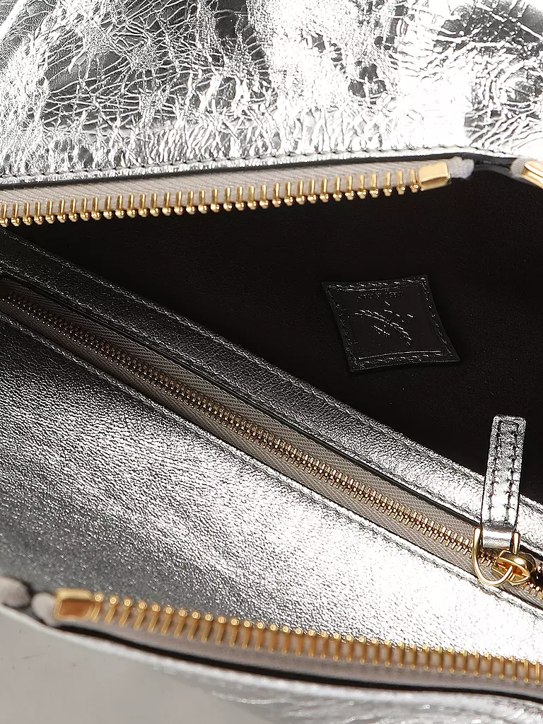 MCM Ledertasche - Umhängetasche DIAMANT Small silber