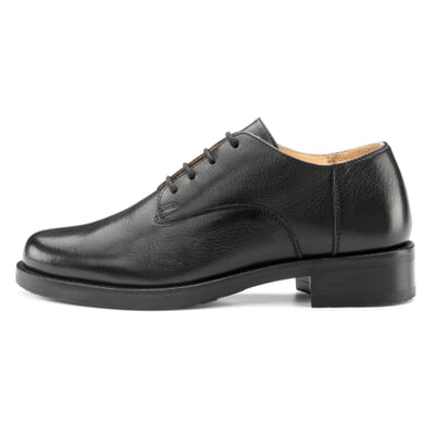 Damen-Schnürhalbschuh, Schwarz