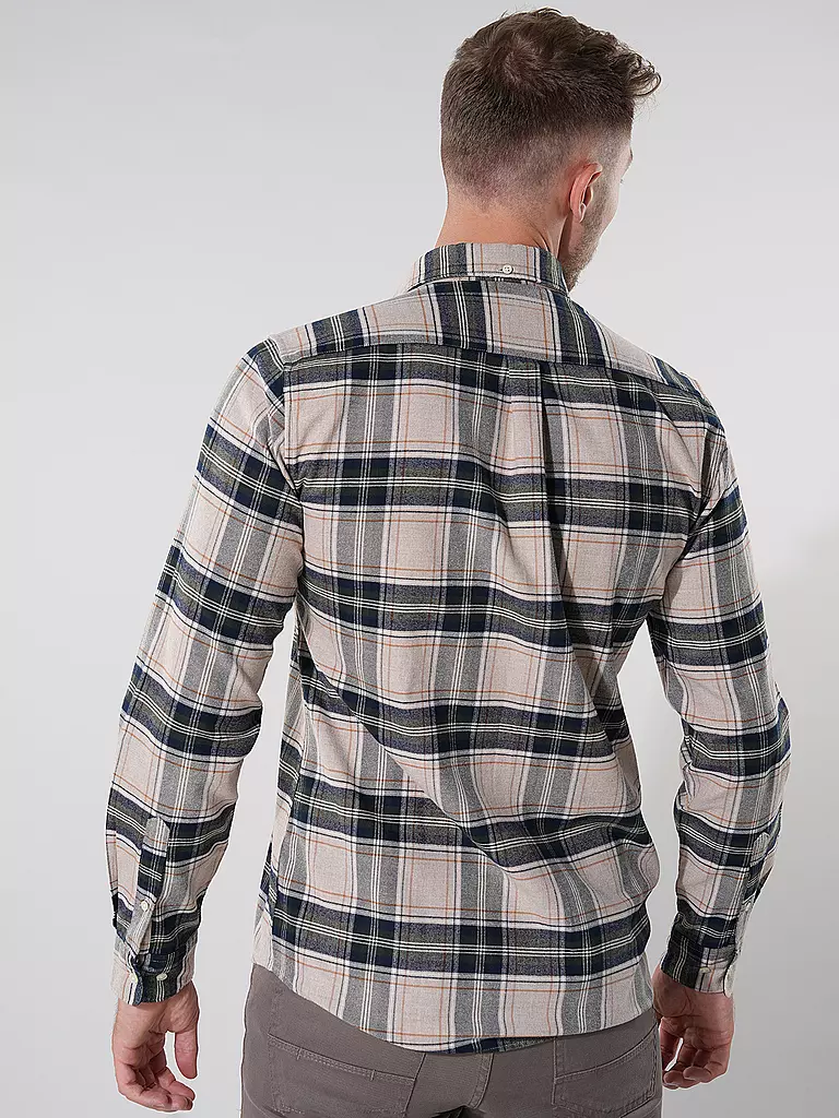 BARBOUR Flanellhemd Slim Fit BEDSOM beige