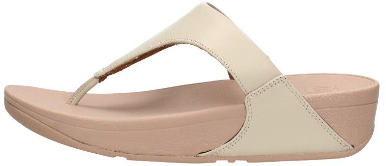 Fitflop Lulu Leather Toepost gebroken wit