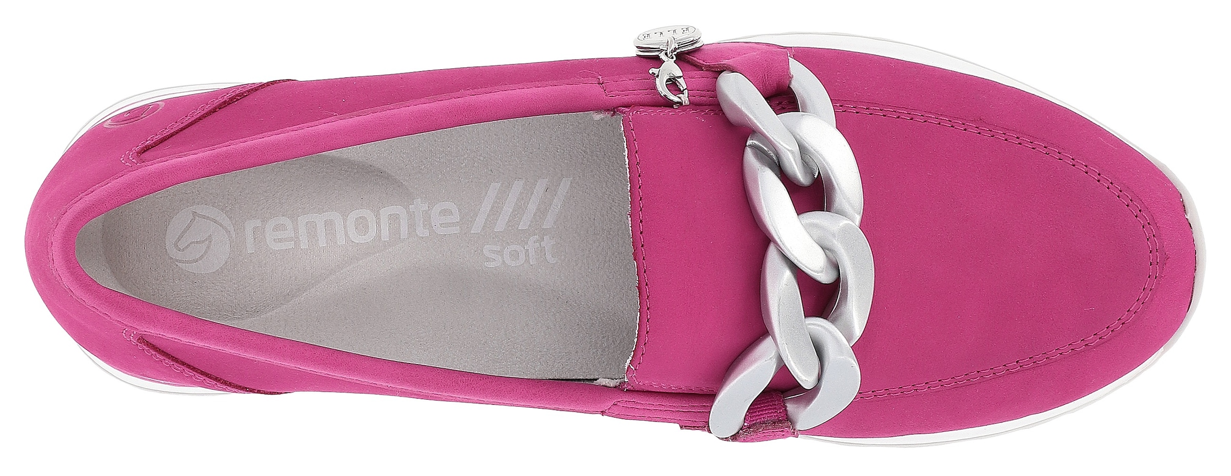 Remonte Slipper »ELLE-Collection«  Loafer, Schlupfschuh mit trendiger Zierkette