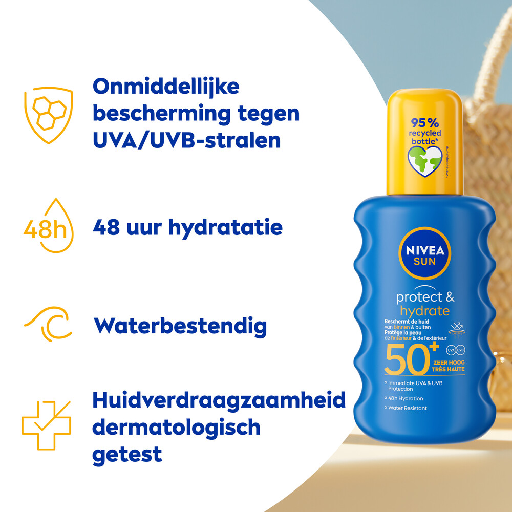 Nivea Sun Protect & Hydrate Zonnespray SPF 50+200 ml