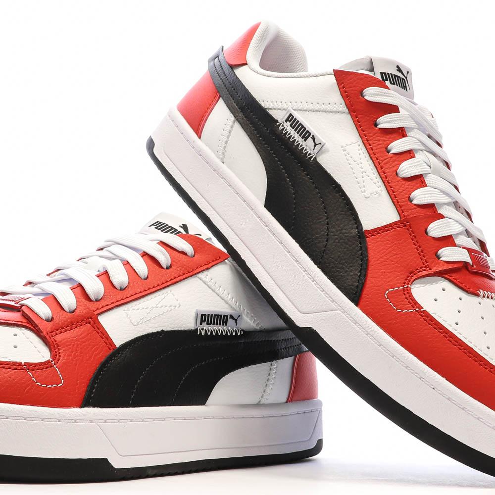 Puma Baskets Blanches/Noires/Rouges Homme Puma Caven 2.0 Wip