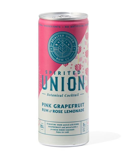 Spirited Union pink rum & rose limonade 250 ml