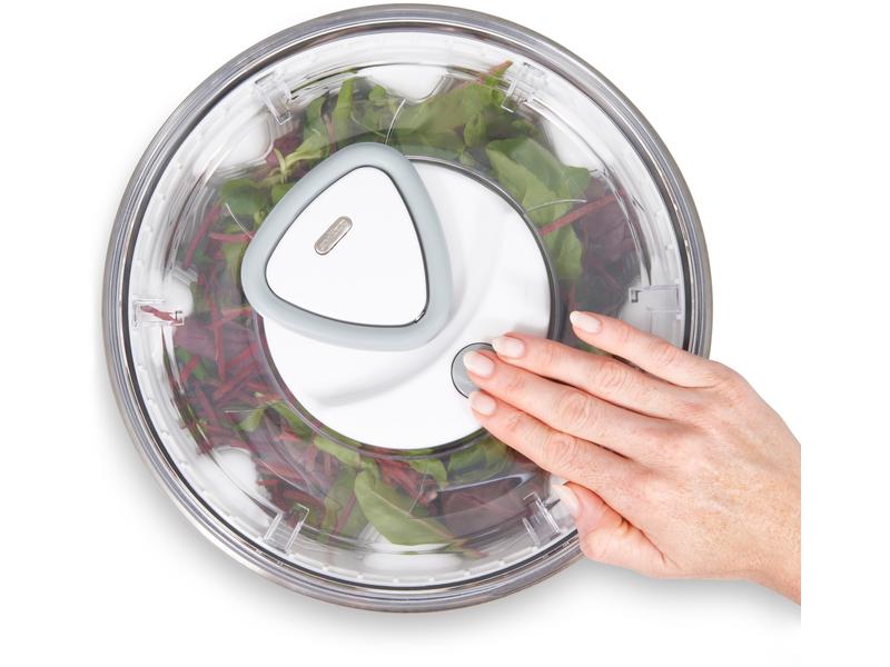 Zyliss Salatschleuder Easy Spin 2 26 cm, Edelstahl Praktische Salatschleuder