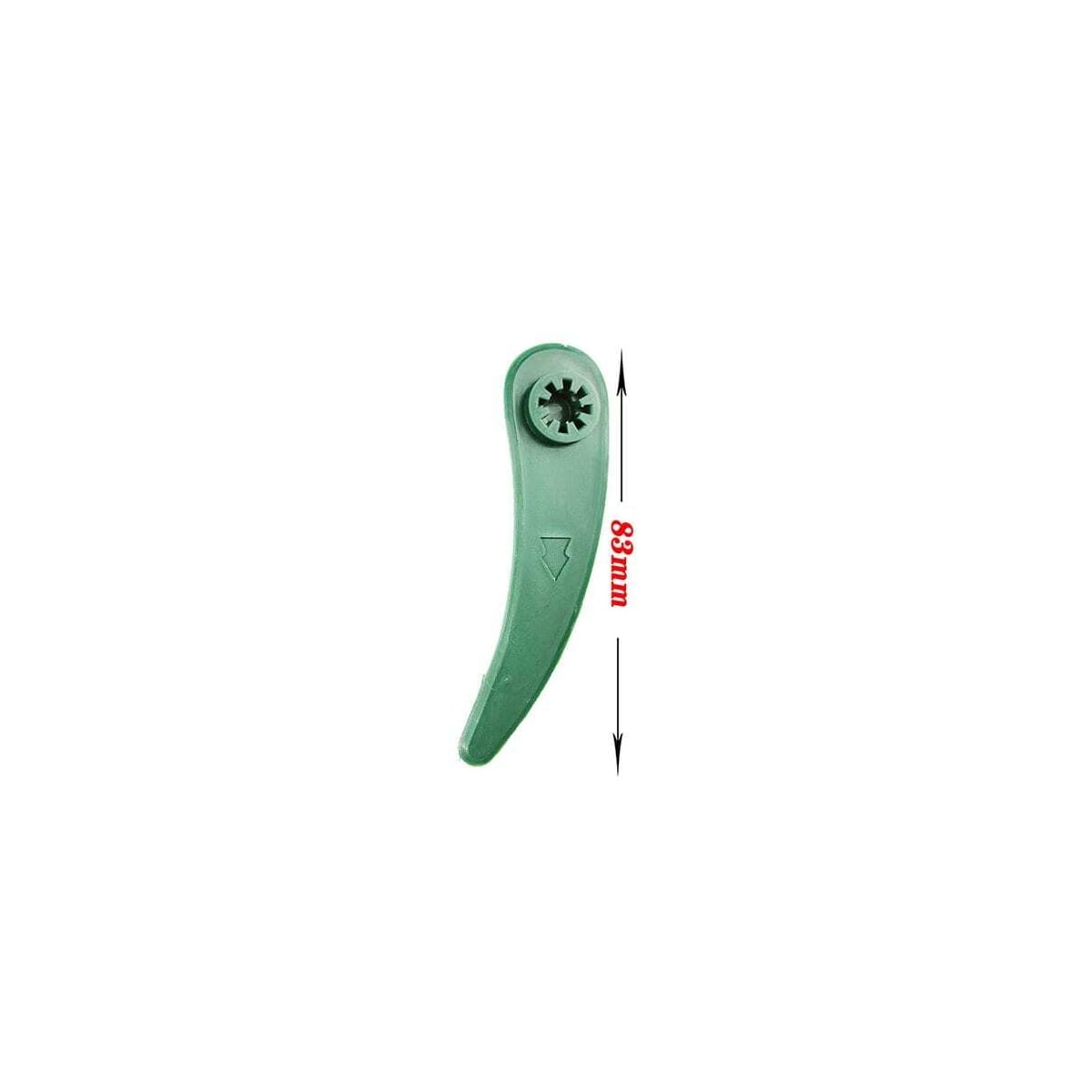 Gressklipperblad i plast 83x21mm 50-pak