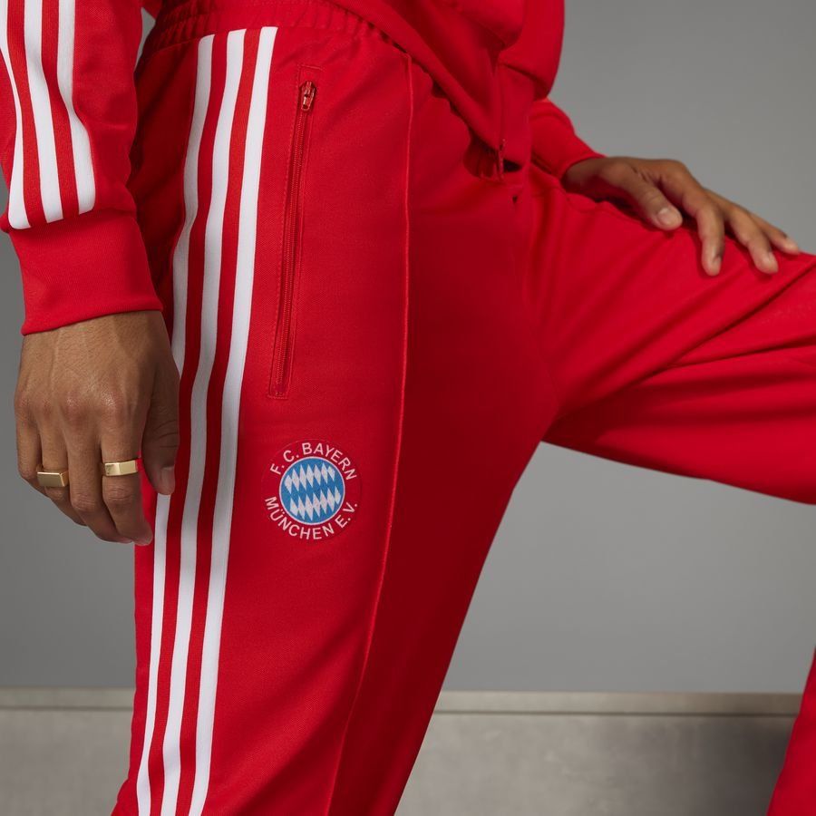 Bayern Munich Bas de Survêtement Originals Beckenbauer - Rouge/Blanc