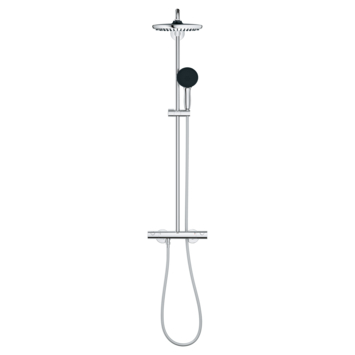 Grohe douchesysteem Vitalio Start 250 met handdouche en thermostaatkraan 2 standen chroom, max. 8,0 L/min bij 3 bar - hartafstand kraan 15 cm