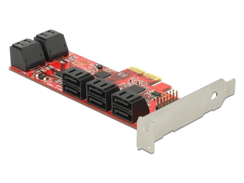 Delock SATA-Controller PCI-Ex2- 10x SATA3 intern Delock PCI Express x2 Karte zu 10 x intern SATA 6 Gb/s