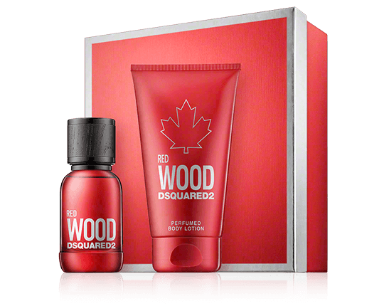 Dsquared² Red Wood Set mit Body Lotion 30ml-50ml