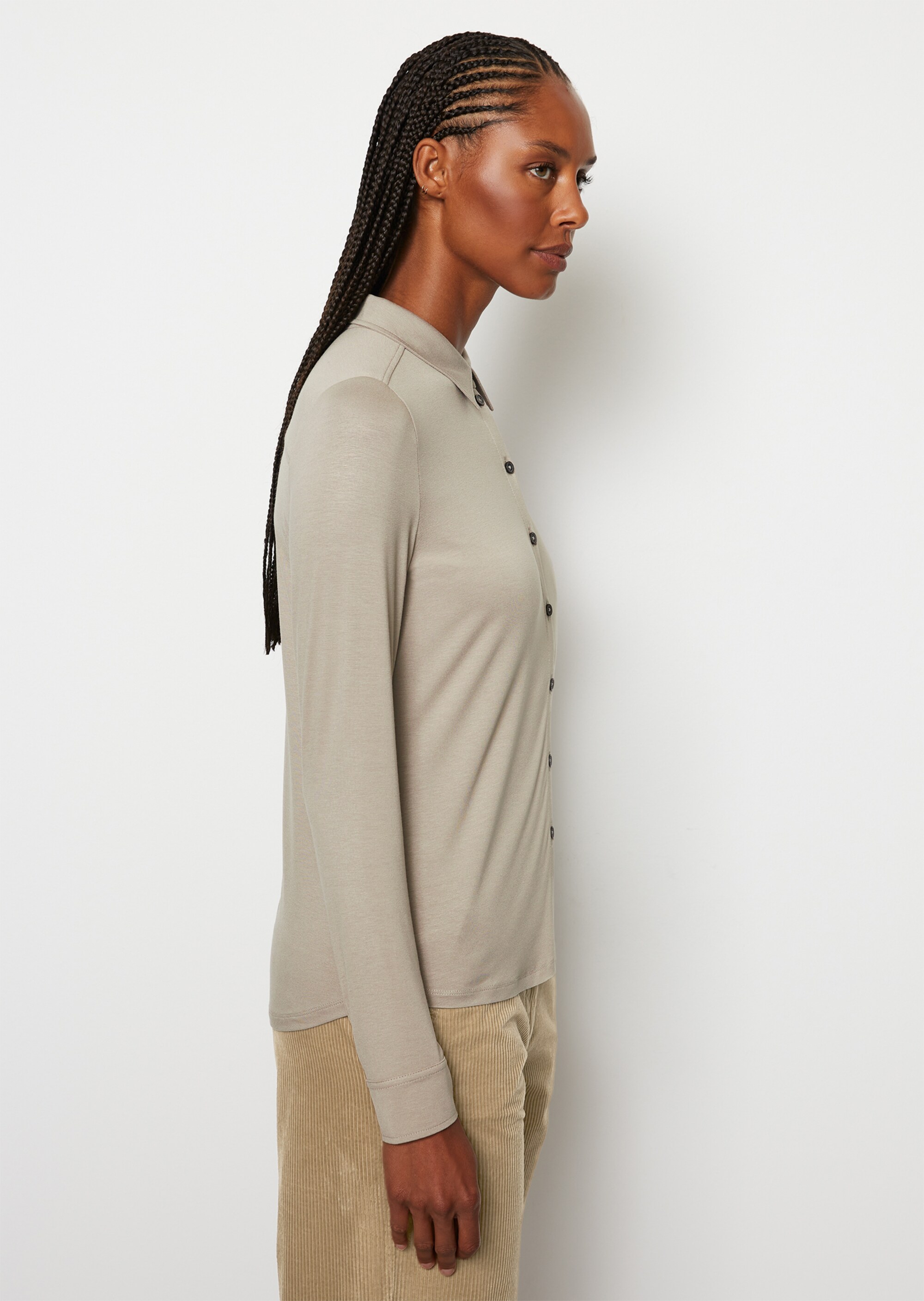 Jersey-Bluse regularaus LENZING™ ECOVERO™