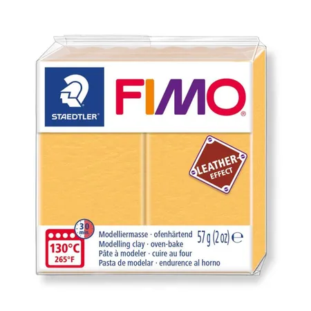 STAEDTLER® FIMO® effect Leder 57g safrangelb