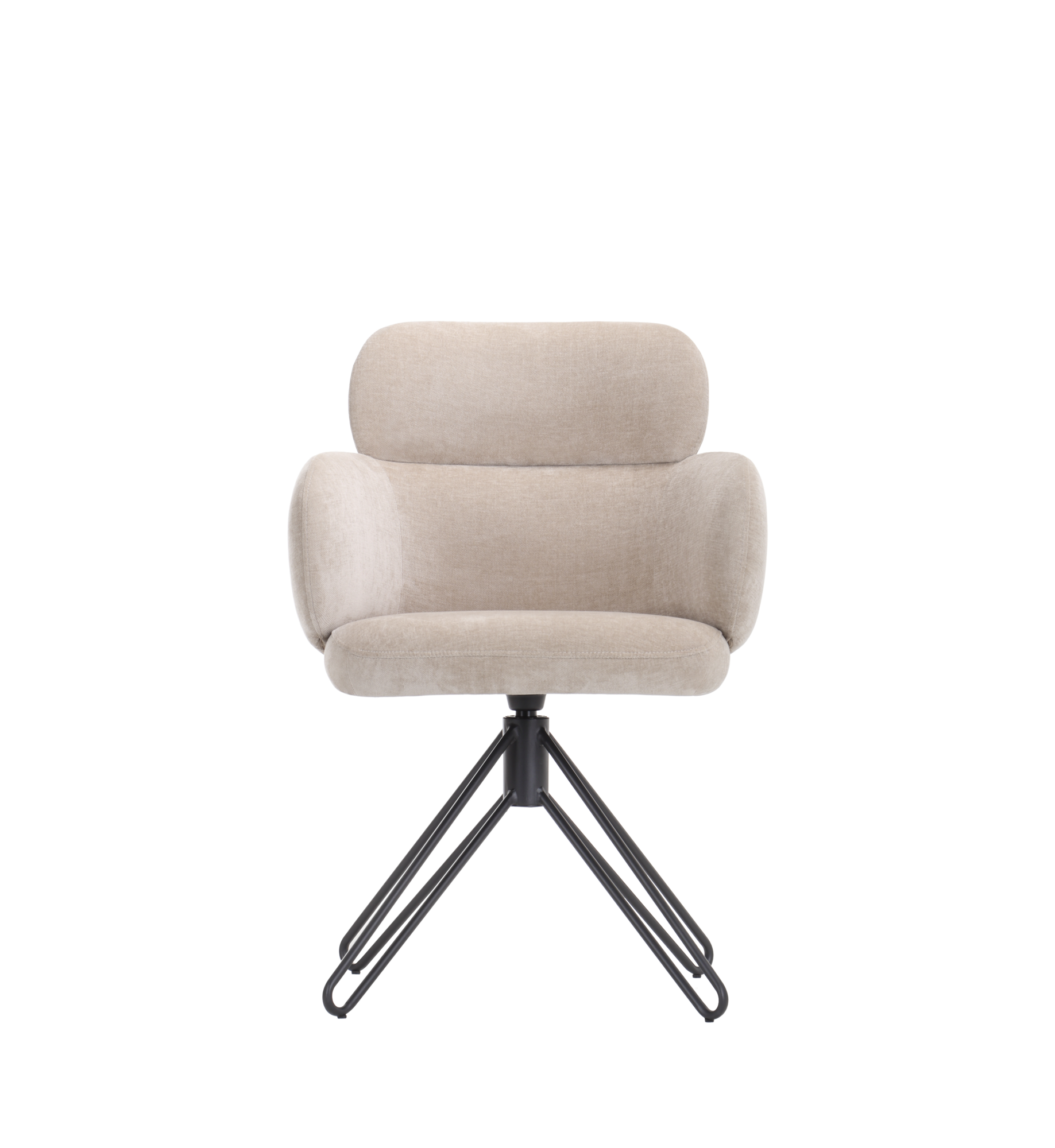Caroline draaistoel stof beige