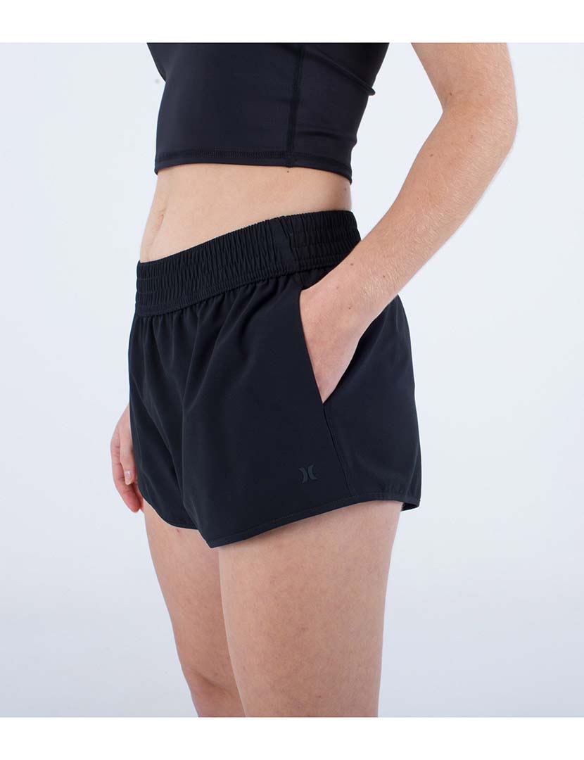 Ladies Short Training Shorts Black