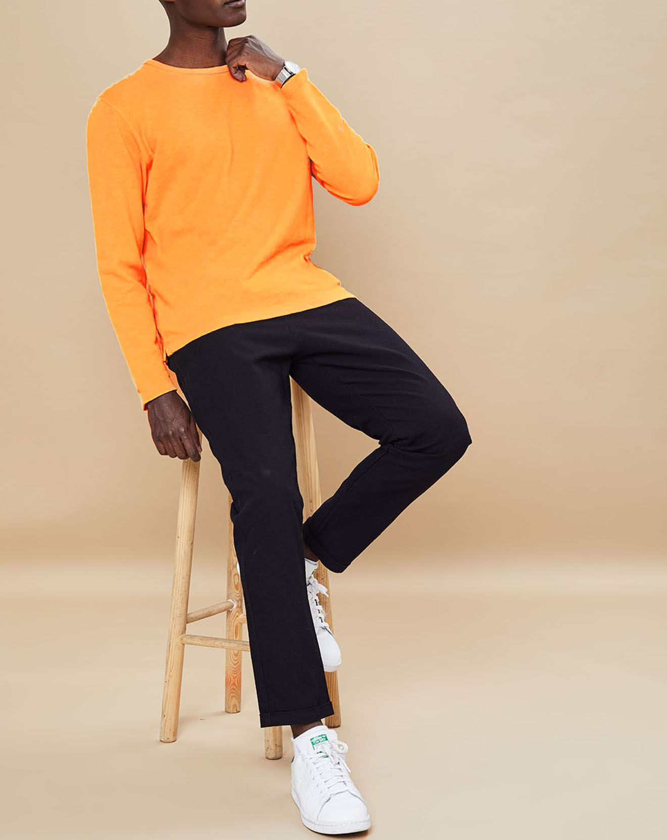 Hartford Sweat Light Crew orange
