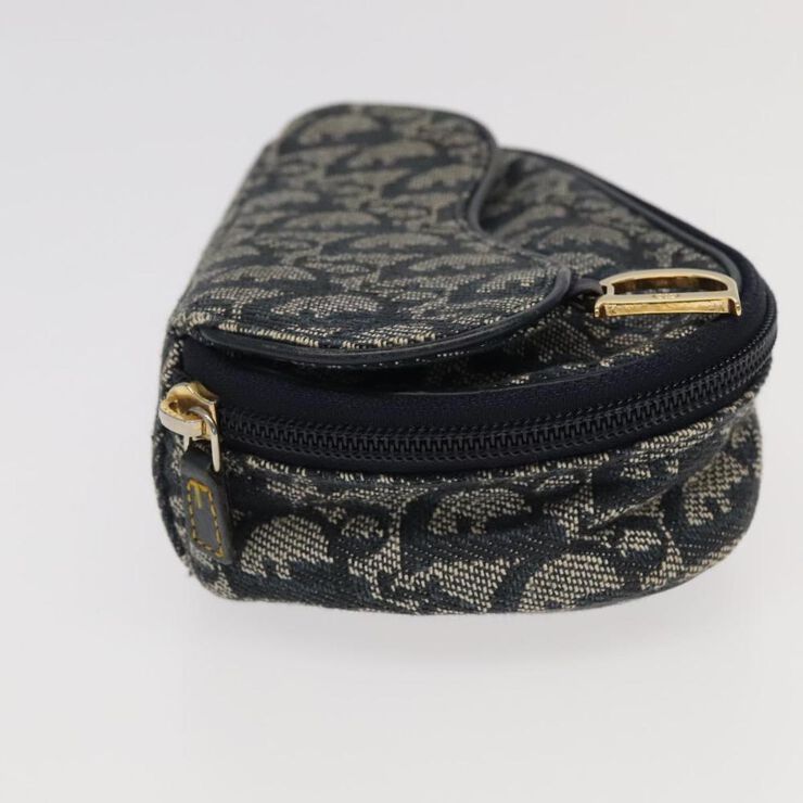 Dior Vintage Dior Saddle Bag Navy