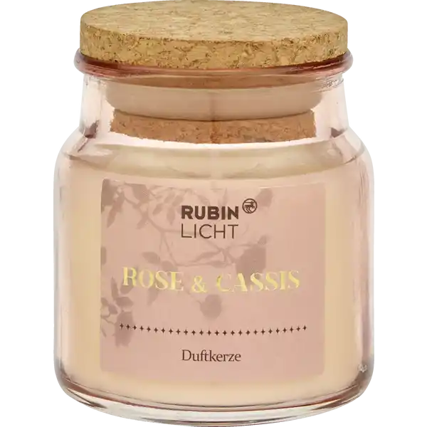 1-DOCHT DUFTGLAS Rose & Cassis