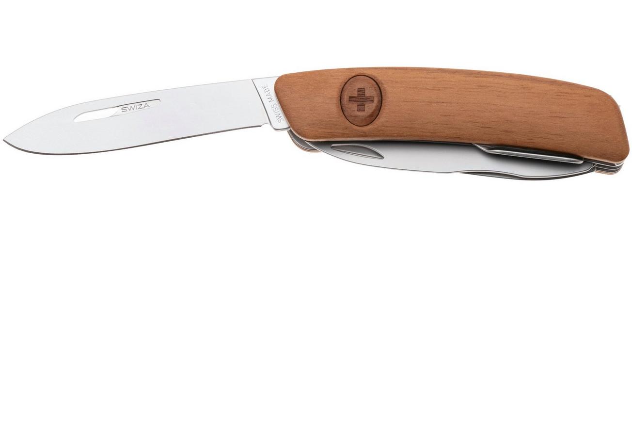 Swiza D08 R AM, KNR.0126.6300, Walnut, Zwitsers zakmes, 8 tools