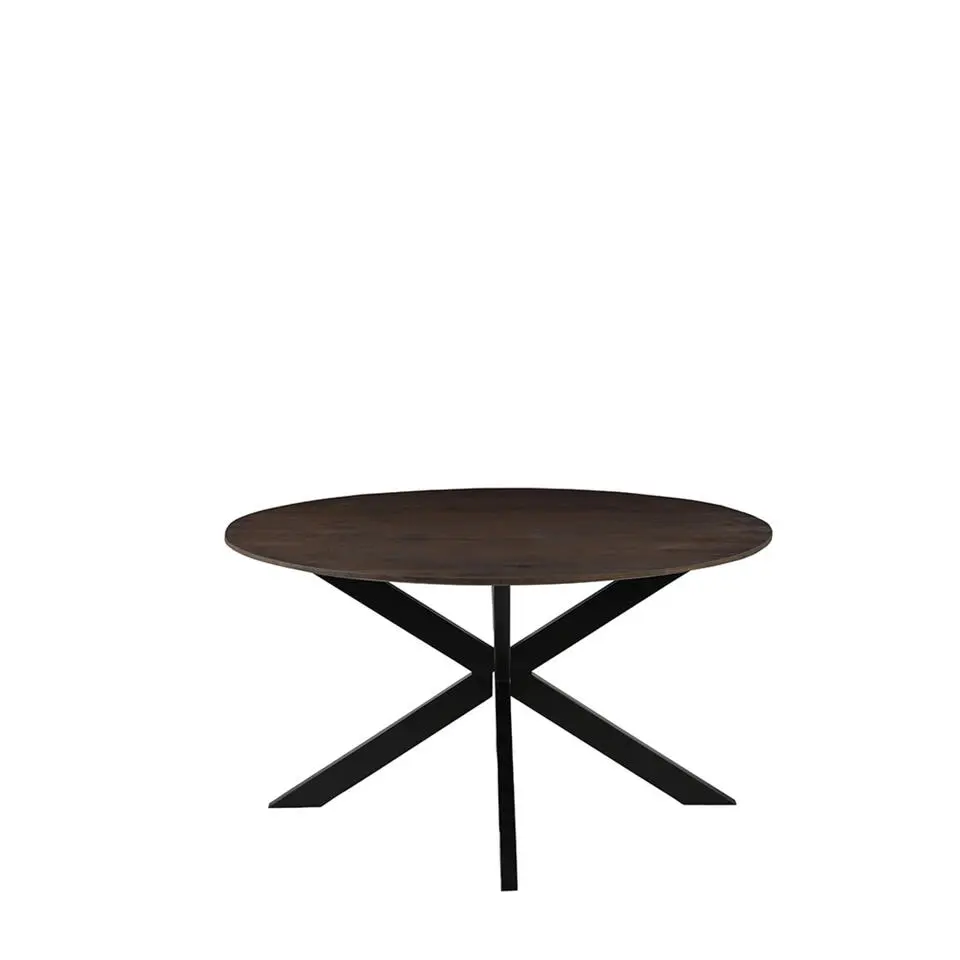 LABEL51 Eettafel Otis Espresso Mangohout Ø140cm