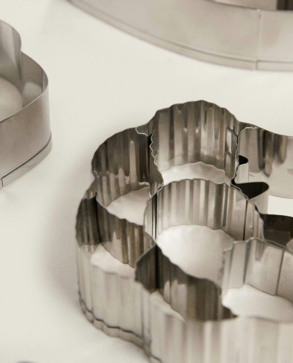 Conjunto de moldes de aço em formato de vegetais