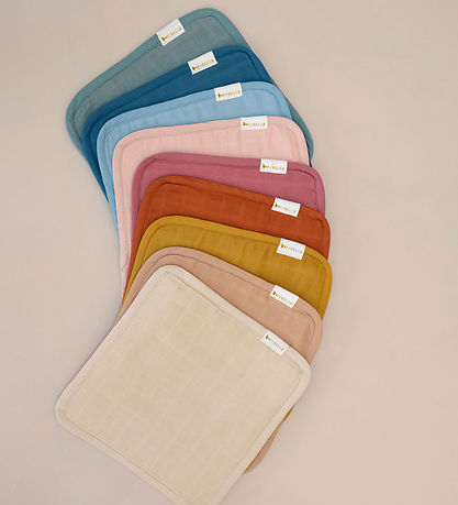 Fabelab Vaskeklude - 4-Pak - 22x22 cm - Dusty Rose Mix