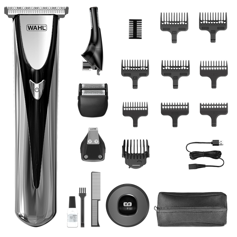 Wahl Multifunktionstrimmer »Elite Groom« T-Klinge, Lithium-Ionen Technologie, Ladestation, USB-Ladung