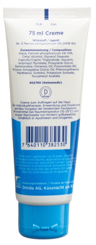 Omida Nr3 Ferrum phosphoricum Creme 6 D Tb 75 ml