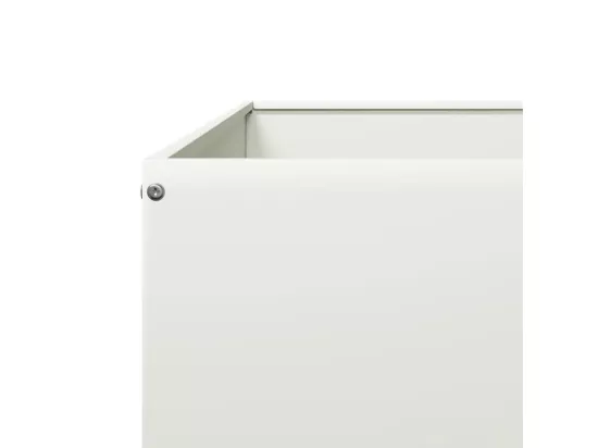 Jardinière bac lit surélevé blanche 100 x 100 x 45430 cm 02_0039256
