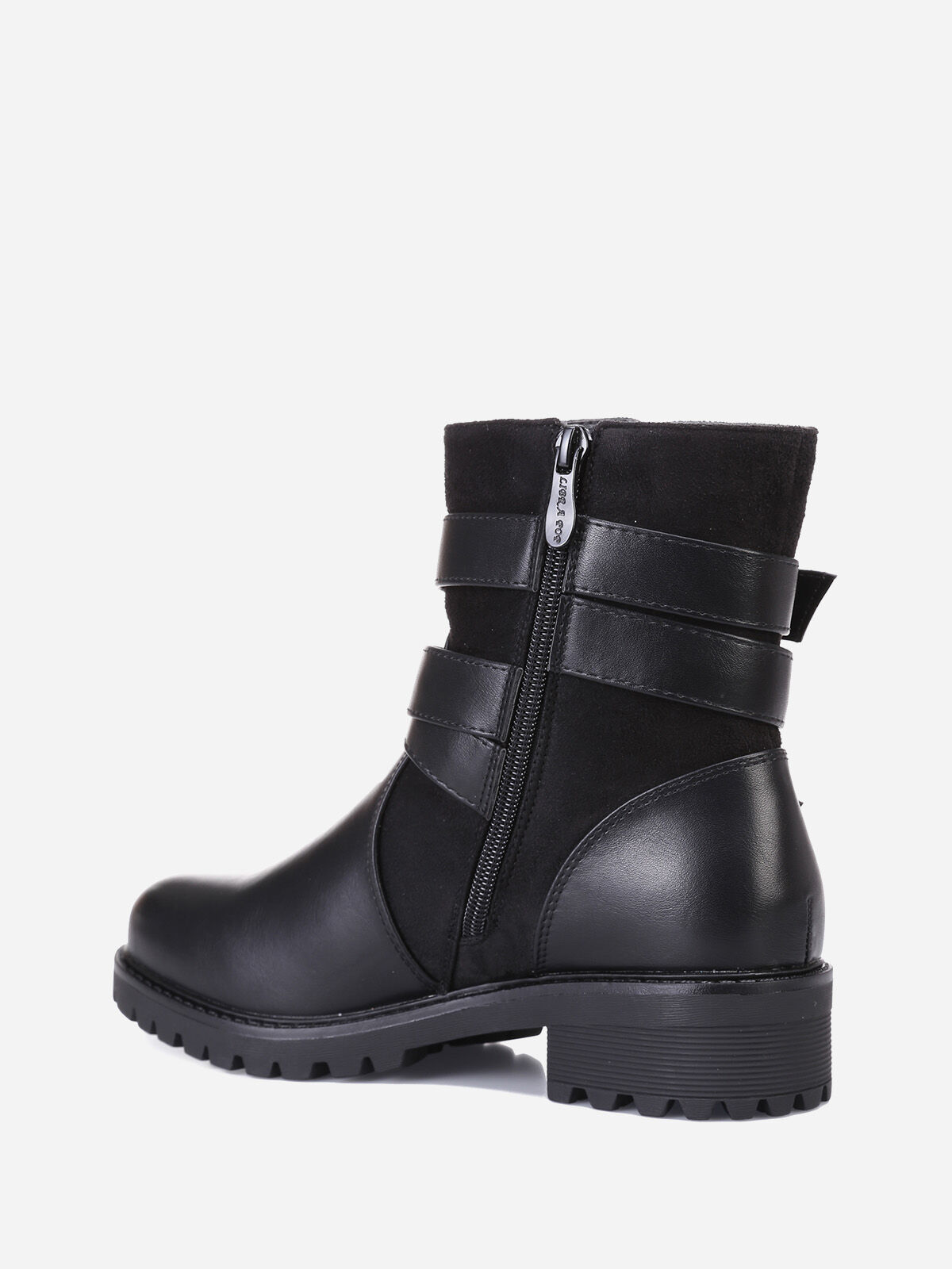 Bottines à multi-brides grandes tailles- Noir