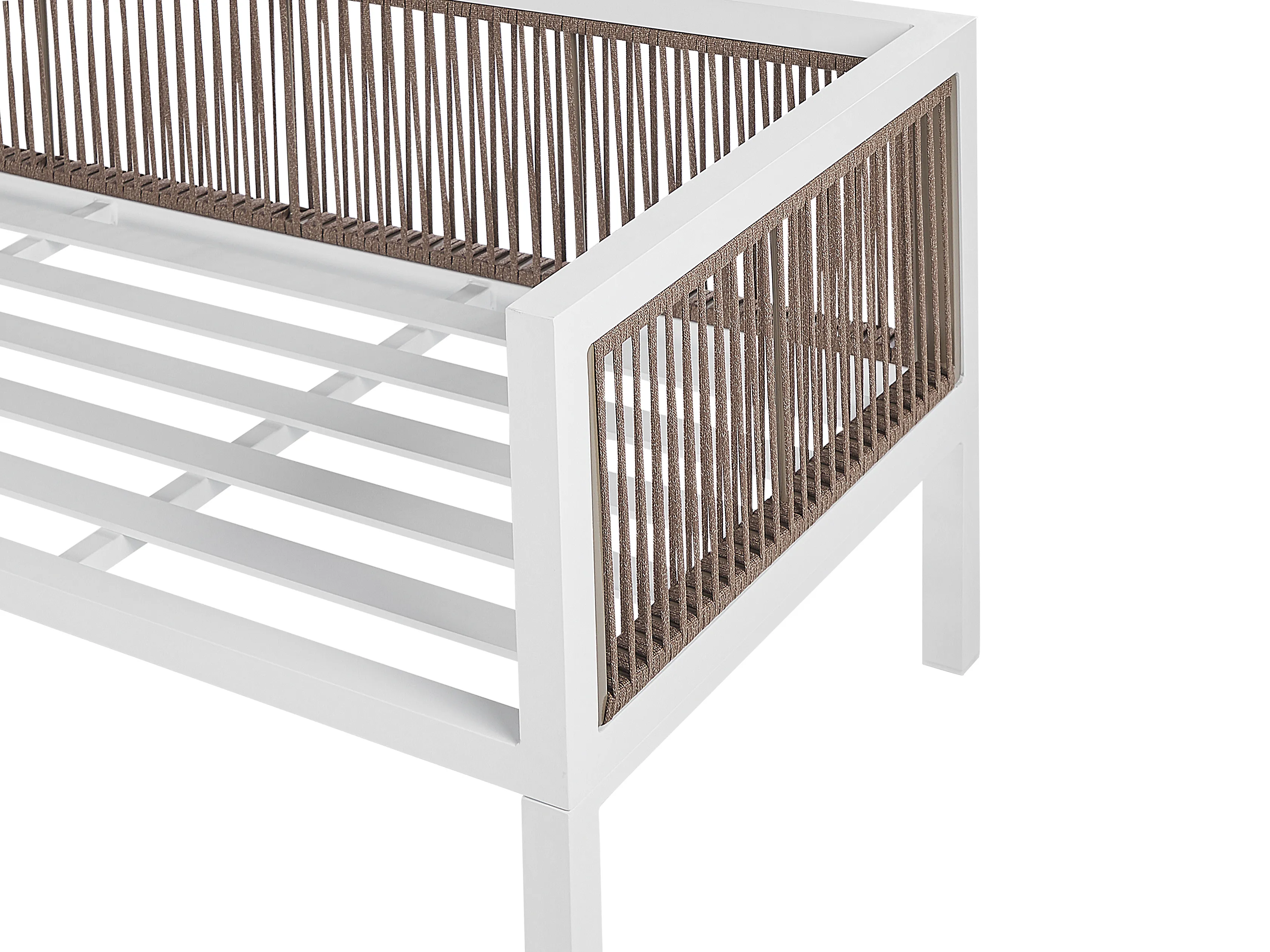 Tuin hoekloungeset met tafel 4-zits BORELLO linkszijdig Metaal Beige