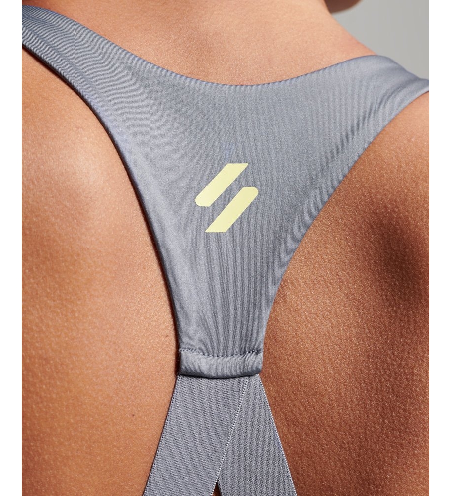 Sutiã Superdry Stretch Logo Train cinza