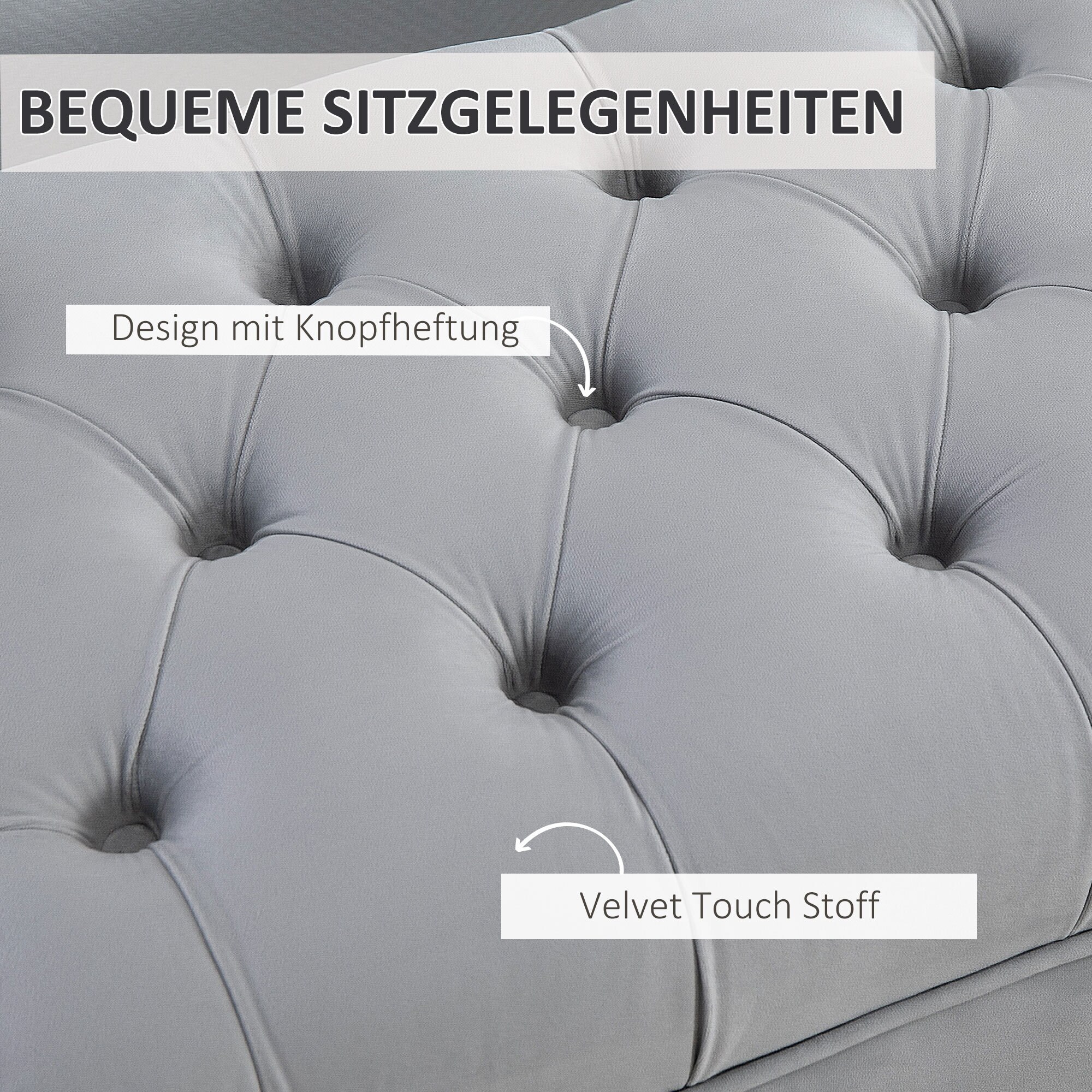 HOMCOM Polsterbank 118 x 45 x 42 cm (LxBxH)